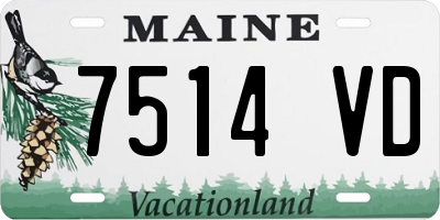 ME license plate 7514VD