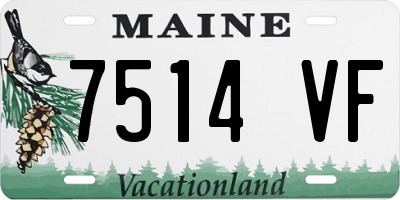 ME license plate 7514VF