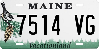 ME license plate 7514VG