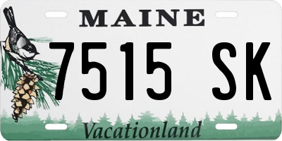 ME license plate 7515SK