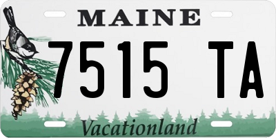 ME license plate 7515TA