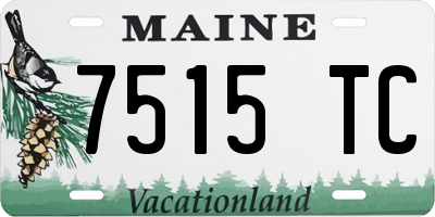 ME license plate 7515TC