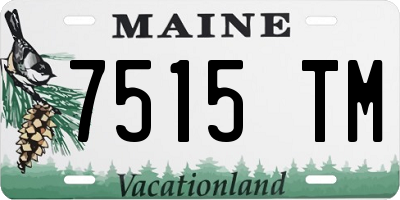 ME license plate 7515TM