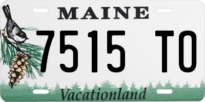 ME license plate 7515TO