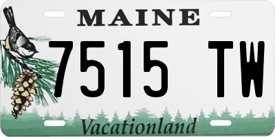 ME license plate 7515TW