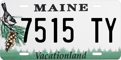 ME license plate 7515TY