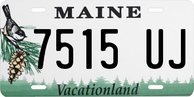 ME license plate 7515UJ