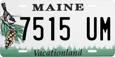 ME license plate 7515UM