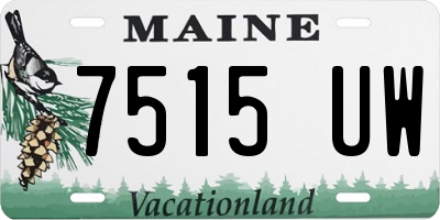 ME license plate 7515UW