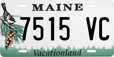 ME license plate 7515VC