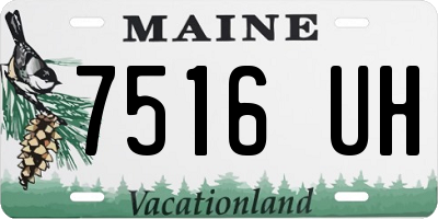 ME license plate 7516UH