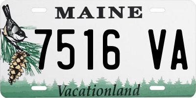 ME license plate 7516VA
