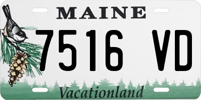 ME license plate 7516VD