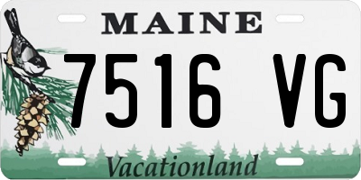 ME license plate 7516VG