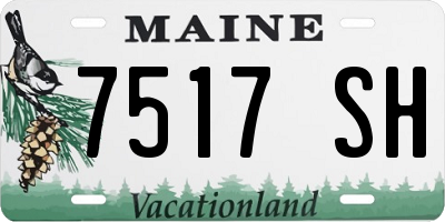 ME license plate 7517SH