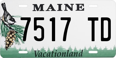 ME license plate 7517TD