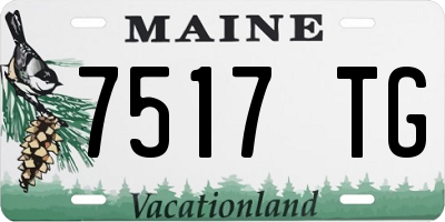 ME license plate 7517TG