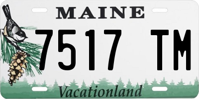 ME license plate 7517TM