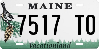 ME license plate 7517TO