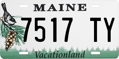 ME license plate 7517TY