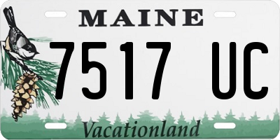 ME license plate 7517UC