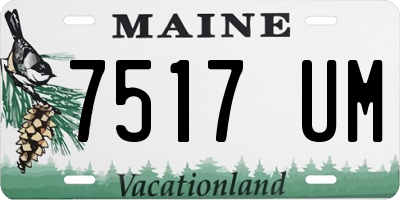 ME license plate 7517UM