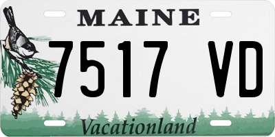 ME license plate 7517VD