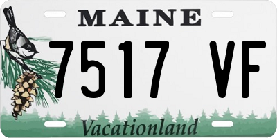 ME license plate 7517VF