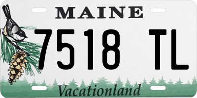 ME license plate 7518TL