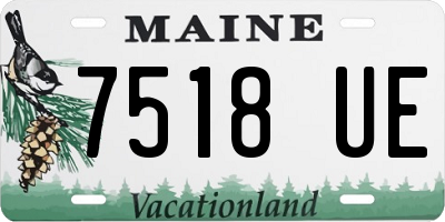 ME license plate 7518UE