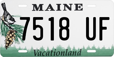 ME license plate 7518UF