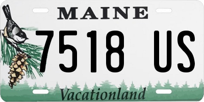 ME license plate 7518US