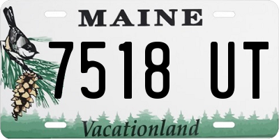 ME license plate 7518UT