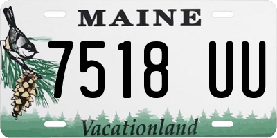 ME license plate 7518UU