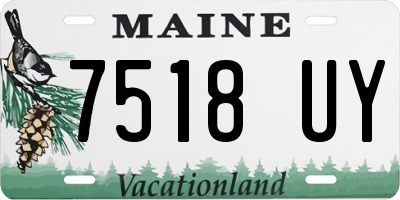 ME license plate 7518UY