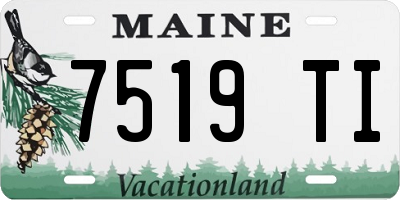 ME license plate 7519TI