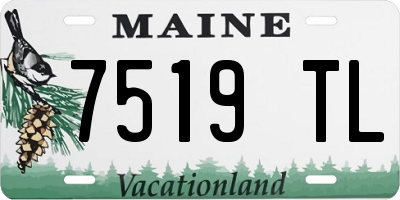 ME license plate 7519TL