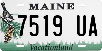 ME license plate 7519UA
