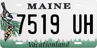 ME license plate 7519UH