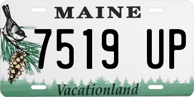 ME license plate 7519UP