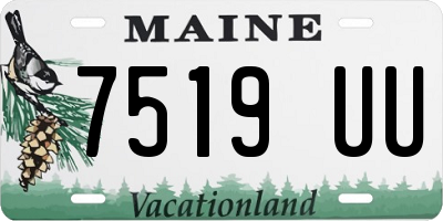 ME license plate 7519UU