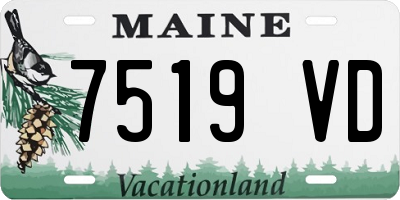 ME license plate 7519VD