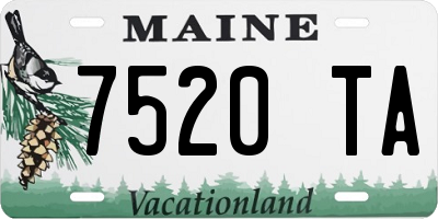 ME license plate 7520TA
