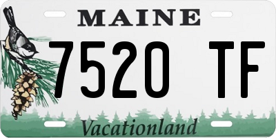 ME license plate 7520TF