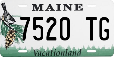 ME license plate 7520TG