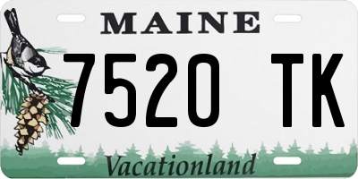 ME license plate 7520TK