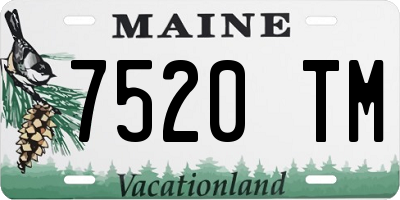 ME license plate 7520TM