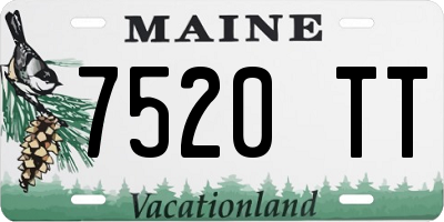 ME license plate 7520TT