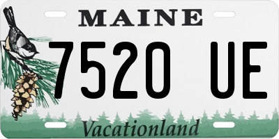 ME license plate 7520UE