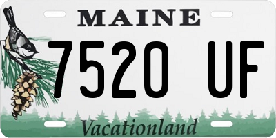 ME license plate 7520UF